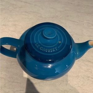 Vintage Le Creuset Small Blue Teapot